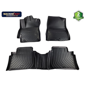 Thảm lót sàn xe ô tô Hyundai Elantra 2017- 2022  Nhãn hiệu Macsim chất liệu nhựa TPE cao cấp màu đen
