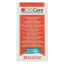 QUE THỬ ĐƯỜNG HUYẾT OG CARE HỘP 25 QUE