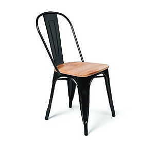 Ghế ăn ghế cafe TOLIX -TW mặt nệm gỗ có thể xếp chồng lên nhau giúp tiết kiệm diện tích – Bền đẹp với thời gian Nội Thất CAPTA