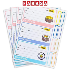 Bộ 12 Nhãn Vở + 32 Sticker Sushi - Futurebook N138