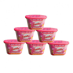 Combo 6 Hộp Hút Ẩm Khử Mùi Nấm Mốc Hương Hồng 450Ml