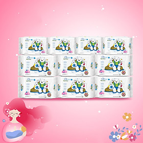 ( Combo 6 + 4) Khăn ướt làm sạch tinh khiết dành cho bé Oma&Baby với công thức Chlorhexidine Digluconate kháng khuẩn an toàn, dịu nhẹ trong khăn ( 6 gói 85 tờ và 4 gói 25 tờ ) - Combo 6 packages of Oma&Baby premium baby wet wipes ( 85 sheets per package