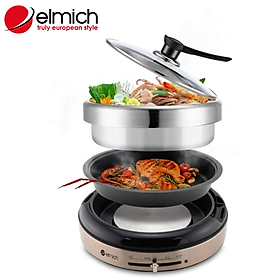 Mua Nồi Lẩu Nướng Điện Đa Năng 4L Elmich EDA-0807 28CM Hàng Chính Hãng