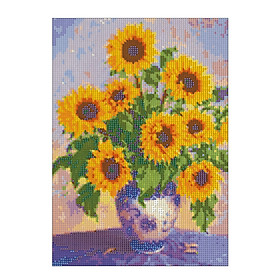 Bộ tranh đính đá resin 5D tự làm 14x18inch/35x45cm kèm hoa văn sắc màu ấn tượng