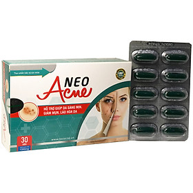 Thực phẩm bảo vệ sức khỏe VIÊN UỐNG ĐẸP DA GIẢM MỤN NEO ACNE hộp 30 viên