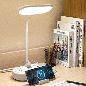 Mua Đèn bàn đèn học đa năng chống cận có 3 chế độ đèn  ổ cắm điện  sạc điện thoại  Led tích điện đa năng hỗ trợ đọc sách  làm việc  trang trí
