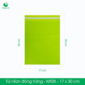 MT0X - 17x30 cm - Túi nilon TIẾT KIỆM gói hàng - 100 túi niêm phong đóng hàng