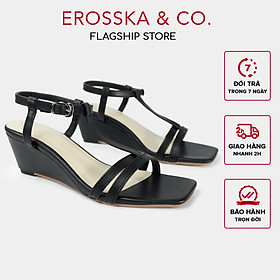 Erosska - Giày sandal đế xuồng quai mảnh dáng sang nhẹ nhàng XE002