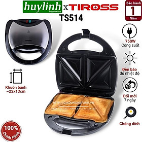 Kẹp Nướng Sandwich Tiross TS514 (750W) - Hàng Chính Hãng