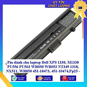 Pin dùng cho laptop Dell XPS 1330 M1330 PU556 PU563 WR050 WR053 NT349 1318 NX511 WR050 451-10473 451-10474 - Hàng Nhập Khẩu MIBAT753