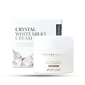 Kem Dưỡng Trắng 3W Clinic Crystal White Milky Cream 50g