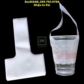 Mua 0 5KG - 1KG. TÚI CHỮ T . Túi chữ T đựng một cốc nước ép  sinh tố  trà sữa  cafe mang đi