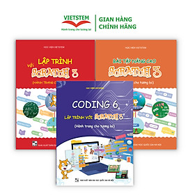Combo 3 sách hướng dẫn học lập trình Scratch cho học sinh lớp 6