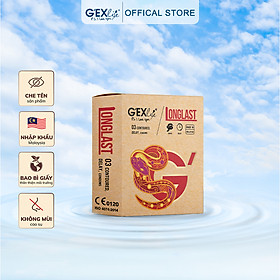 Bộ 2 Hộp Bao Cao Su LongLast G'EXlife Hộp 3 Bao Kéo Dài Thời Gian Quan Hệ
