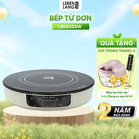 Bếp từ đơn LEBENLANG LBII5505S mặt kính chịu lực, có chức năng hẹn giờ, cài đặt thời gian nấu, công suất 2000W - hàng chính hãng