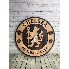 ĐỒNG HỒ GỖ TREO TƯỜNG LOGO BÓNG ĐÁ CHELSEA