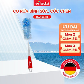 Cọ rửa bình, chai, lọ, cốc VILEDA tay cầm dài, lông nhựa cứng bền, không cong gãy - TSU156198