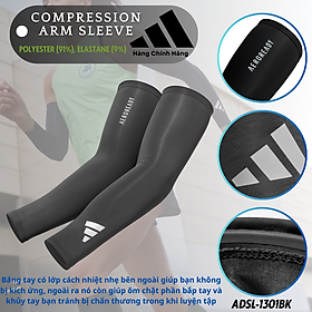Băng Bảo Vệ Cánh Tay ADIDAS ADSL-1301BK Aeroready Compression Arm Sleeve (1 Cặp) - Hàng Chính Hãng