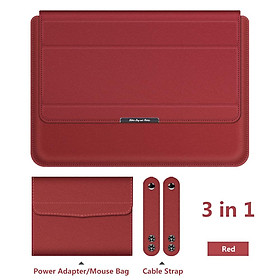Túi Đựng Laptop 11 12 13.3 14 15.6 Inch Laptop Chất Liệu Da PU Cao Cấp Cho MacBook Air Pro 13 15 ốp Lưng Cho Huawei Dell Asus - 11 12 inch
