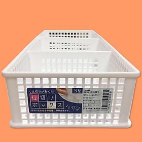 Mua Hàng Nhật - Khay đựng vật dụng chia ngăn dạng lưới màu trắng