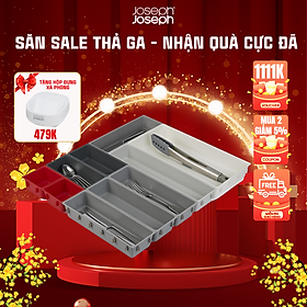 Mua Bộ 10 khay chia ngăn kéo đựng đồ Joseph Joseph Duo 003550 (Đỏ/Xám) - Drawer Organiser Set (Grey/Red)