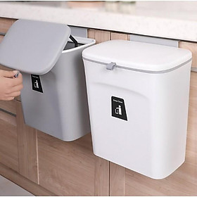 Mua Thùng rác treo tủ bếp phòng tắm Eurohome có nắp bằng cách móc cài hoặc dán