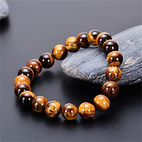 Mua Vòng tay phong thủy đá mắt hổ 6 ly đá tự nhiên có kiểm định chất lượng hợp mệnh thổ mệnh kim