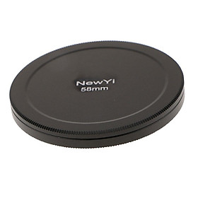 58mm Camera Lens Filter Storage   Case Metal Protection Cover Black
