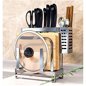 Kệ Để Dao Đũa Thớt Inox - Kệ để dao đũa thớt đa năng