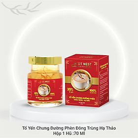 Đặc sản Khánh Hòa -  Yến Chưng Đông Trùng Hạ Thảo 70ml (Hũ lẻ) DT NEST/ DT FOOD