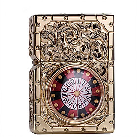 Mua Vỏ Hột Quẹt Bật Lửa Xăng Zorro Z-KJ1011 Hoa Văn Cổ Sang Trọng & Vòng Xoay Roulette Đẹp Độc Lạ - Dùng Xăng Bấc Đá