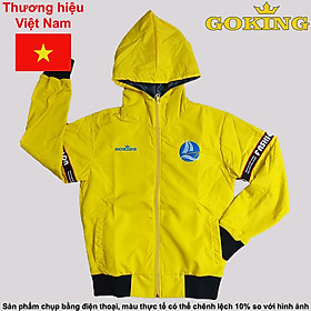 Áo khoác gió trẻ em GOKING, form unisex cho bé gái trai. Ngoài vải dù, trong lót vải cào cách nhiệt. 3 túi tiện dụng. Hàng Việt Nam chất lượng cao