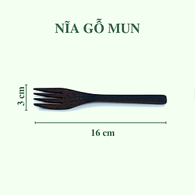 Mua Bộ Muỗng - Nĩa - Dao bằng gỗ mun - màu đen