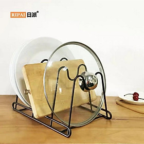 Giá cài vung thớt thép đen 2 tư thế mã 010
