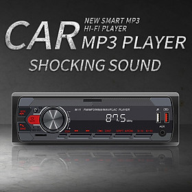 Bluetooth Car Stereo Audio, Audio Systems Subwoofer Output Shockproof Wireless Remote Control Bluetooth Audio Multimedia AM/FM Radio Receiver
