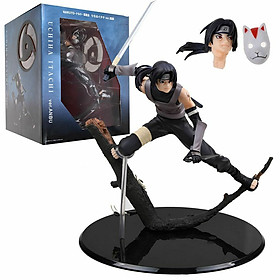Mô Hình Uchiha Itachi Anbu Cực Ngầu Có 2 Đầu Thay Thế - Cao 23cm