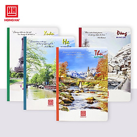 Vở kẻ ngang Hồng Hà 72 trang Pupil Bốn Mùa (5 quyển) (1004)