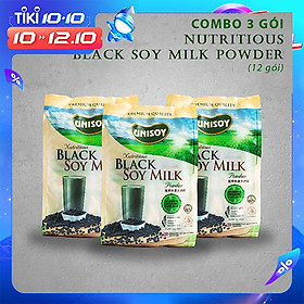 Combo 3 gói bột đậu nành đen 384g