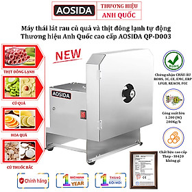 Mua Máy Thái Lát Thịt Đông Lạnh Tự Động AOSIDA QP-D003  Thái Rau-Củ-Quả  Công Suất Lên Tới 1200W - Bảo hành 12 Tháng  Hàng nhập khẩu