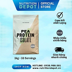Sữa bổ sung đạm dành cho người ăn chay từ đậu hà lan Pea Protein Isolate Myprotein 1kg