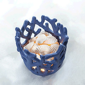Mô Hình Trang Trí Cốc Nhựa San Hô 7cm Đựng Nến