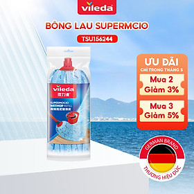 Bông lau thay thế cho cây lau nhà VILEDA Supermocio Wet, vải sợi microfibre, thấm hút, không rách - TSU156244