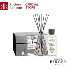 Maison Berger - Bộ lọ tinh dầu khuếch tán Vintage Pink Pyramide - 280ml - 2 món