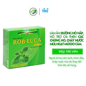 TPCN Viên uống bổ phế,hỗ trợ làm giảm cơn ho,sát trùng cổ họng ROBEUCA SOFTGEL-hộp 100 viên