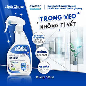 Xịt khử khuẩn ĐA NĂNG eWater - Tẩy sạch, khử khuẩn kính