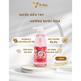 Nước rửa tay dạng gel diệt khuẩn hương hoa SUMAIYYA ANTI BACTERIAL HAND WASH dưỡng cấp ẩm da tay mềm mại Vi Vân