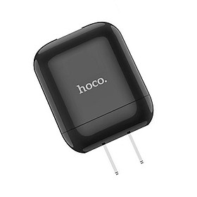 Cốc sạc nhanh Hoco HK2 1 cổng sạc ra nguồn ra max 3.4A Chất liệu nhựa PC chất lượng cao chống cháy - Hàng chính hãng
