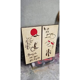 Mua Tranh gỗ Cha Mẹ trang trí nhà cửa quà tặng ý nghĩa.