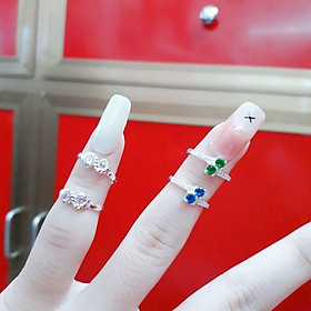 Nhẫn bạc bé gái đính đá cao cấp YN JEWELRY