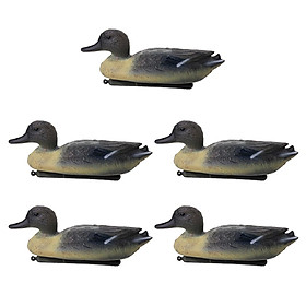 5 Pieces Floating Male Duck Decoy Hunting Drake Decoys Garden Yard Ornaments